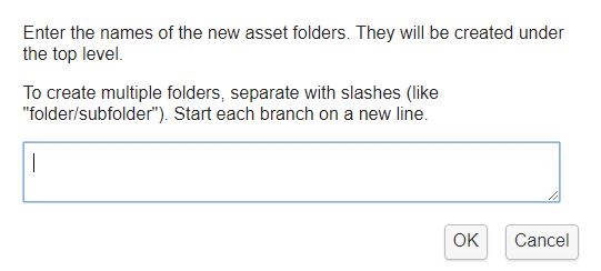 New Asset Folder