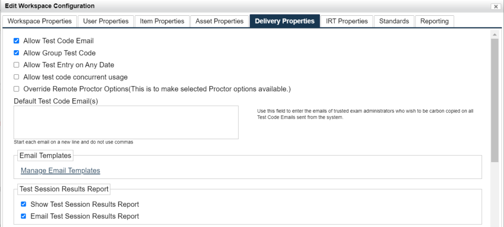 Figure 1.4 The Delivery Properties Tab - Guide for Administrators