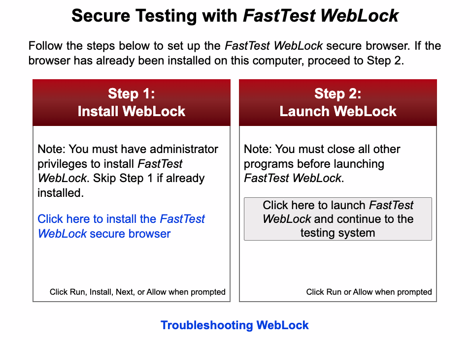Launch WebLock While Installing Lockdown Browser on iPad