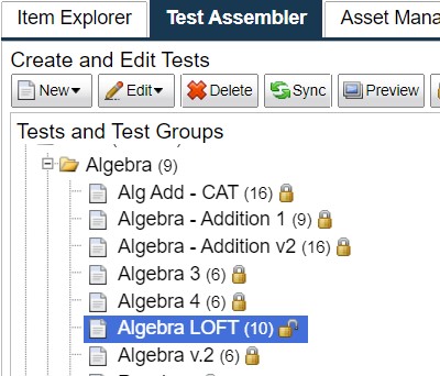 Protecting a test in Test Assembler